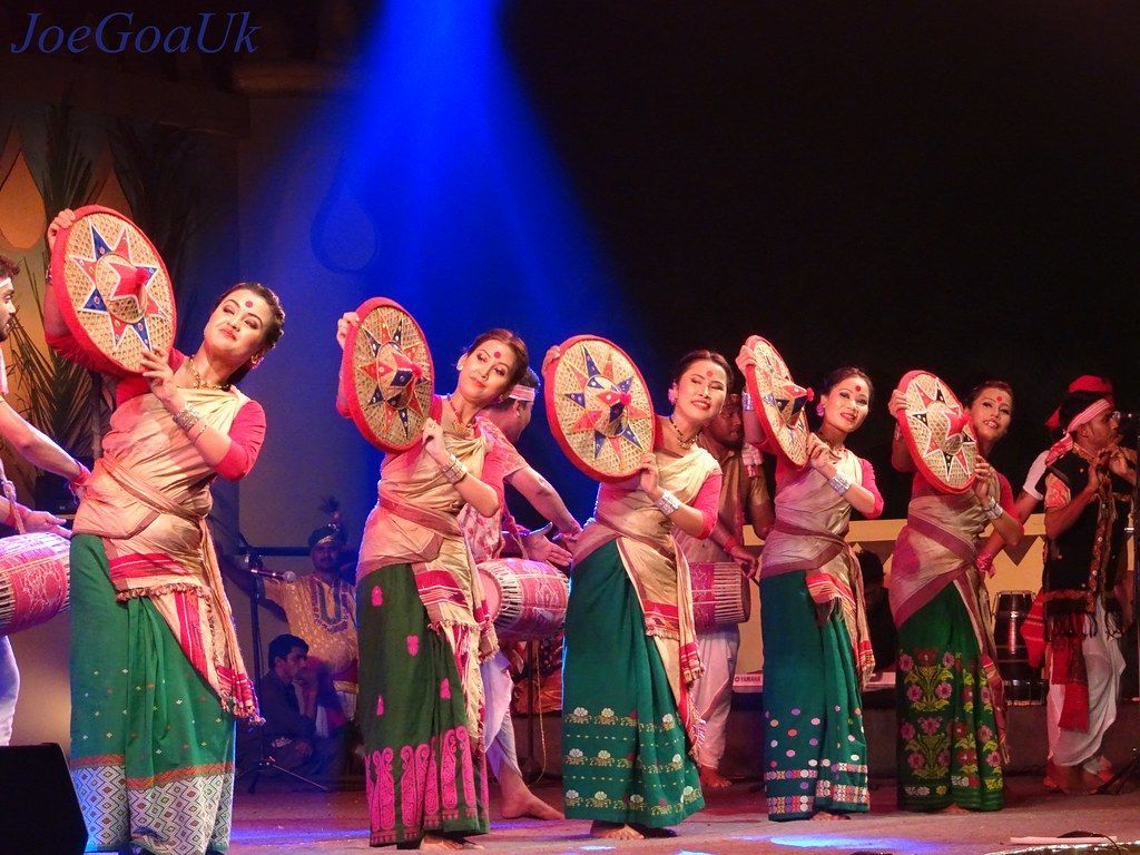 1024x768 Bihu Dance Of Assam. Lokotsav 2018 Goa More Here Goa Joegoa