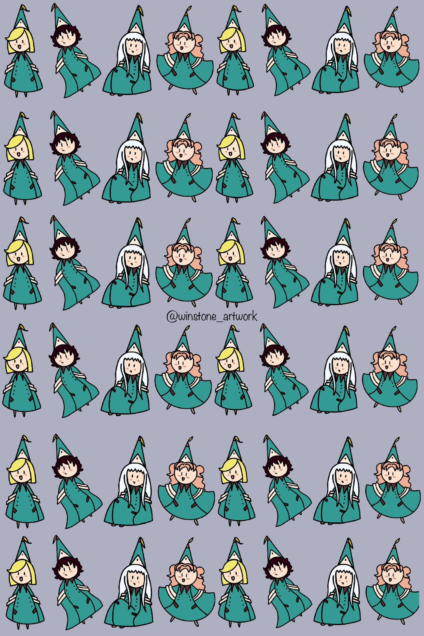 1485x2227 Witch Hat Atelier Manga Chibi Background [OC]