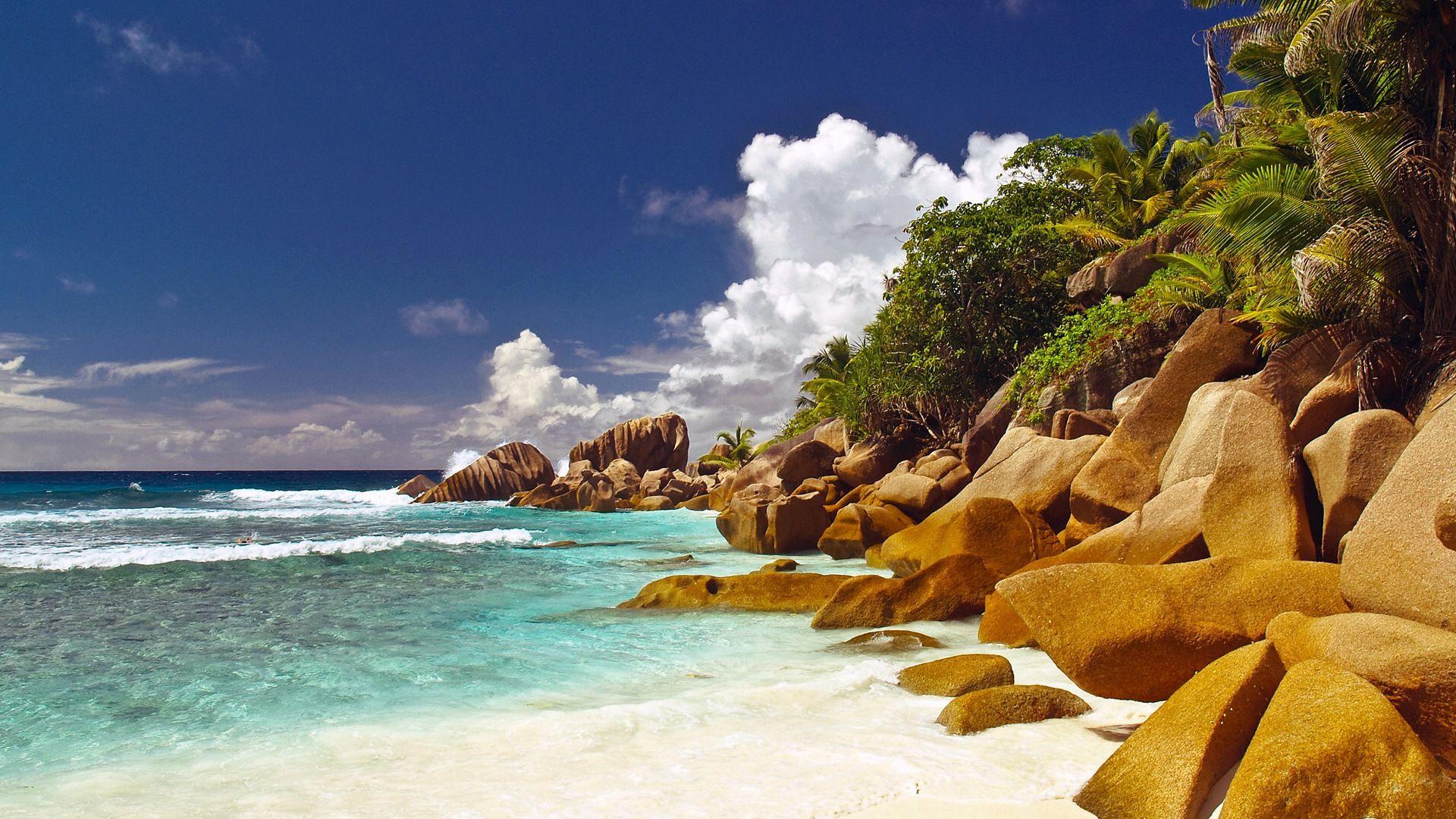 1920x1080 Seychelles Island nature landscape HD wallpaper
