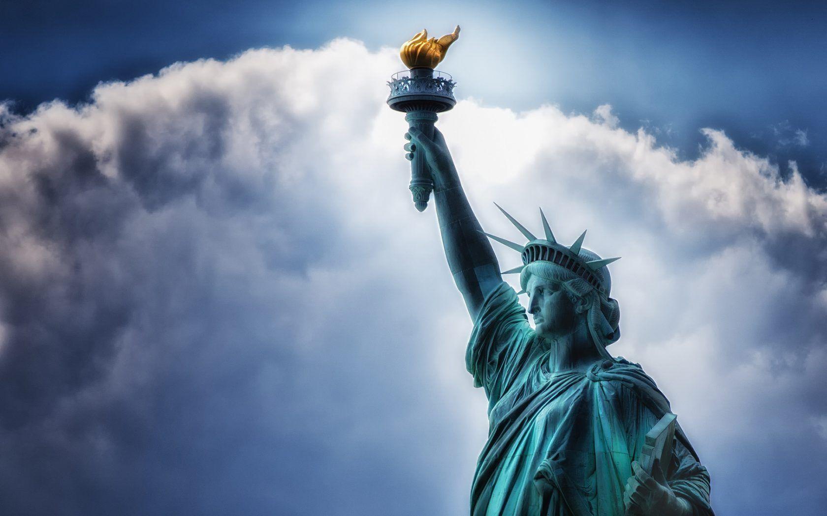 1680x1050 Statue Of Liberty, Was Officially Unveiled On October 1886 With