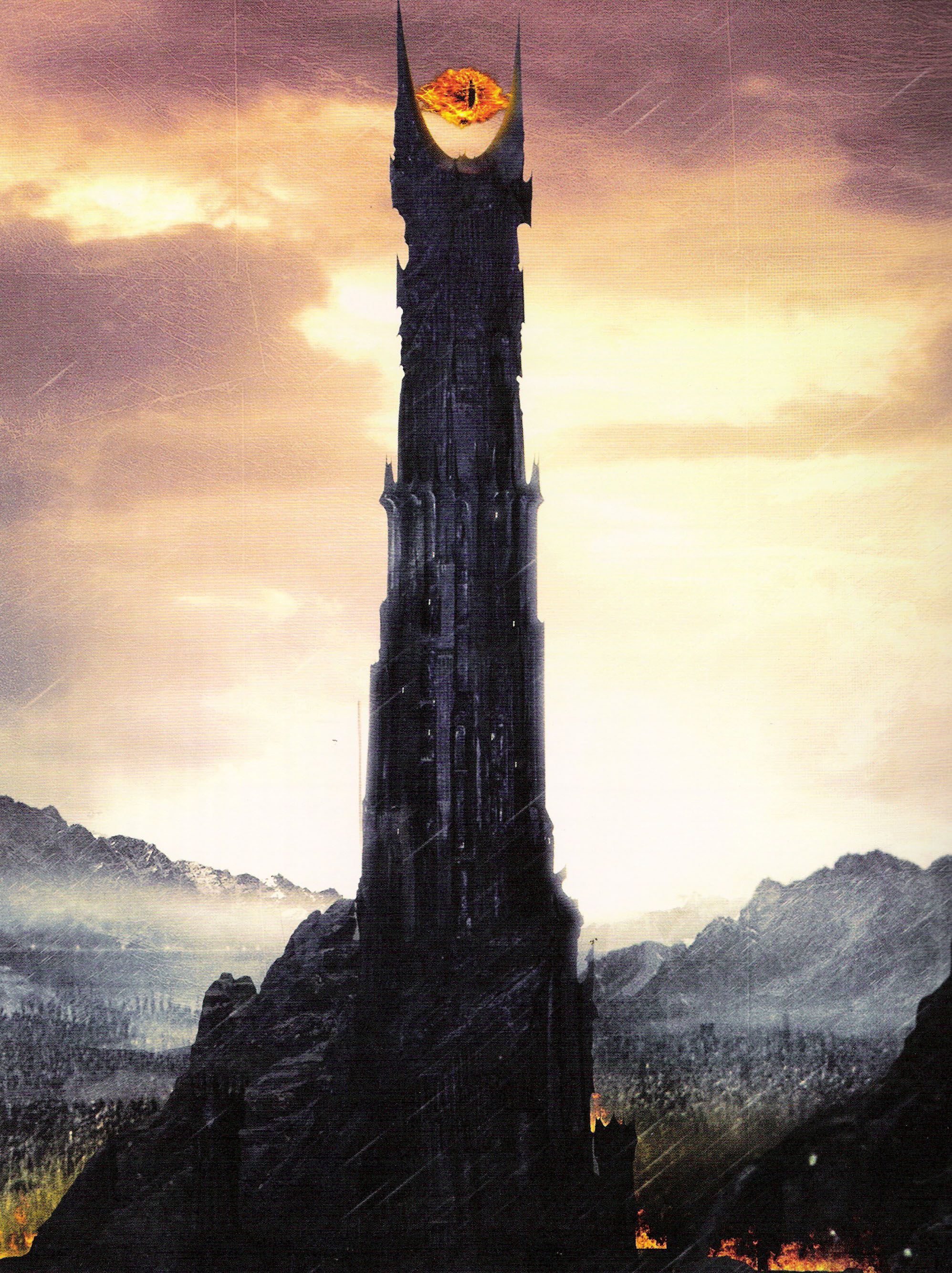 1995x2667 Barad Dur. The Fortress Of Sauron. Lord Of The Rings, Barad Dur, Middle Earth Art