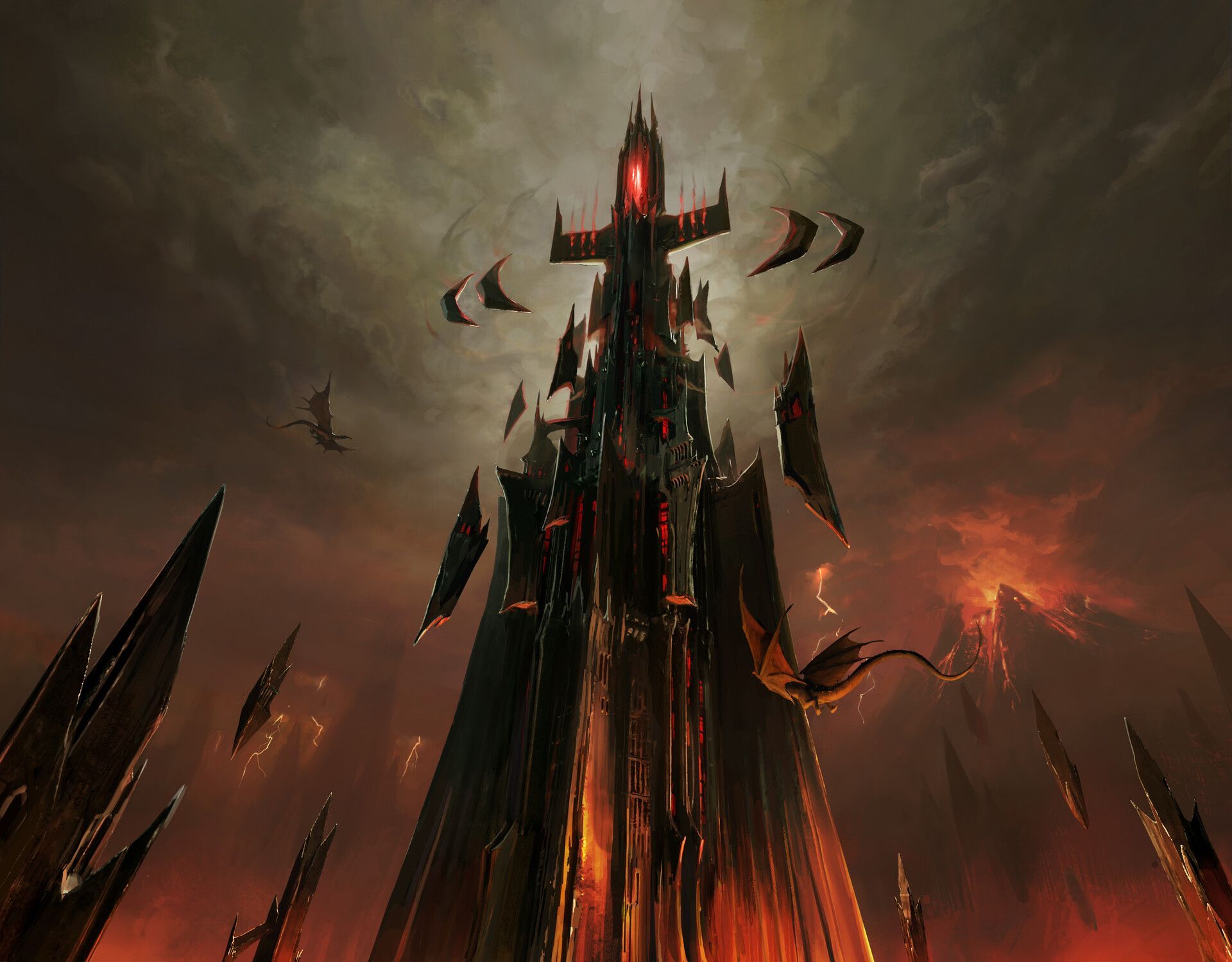 1920x1500 Barad Dûr & Minas Morgul