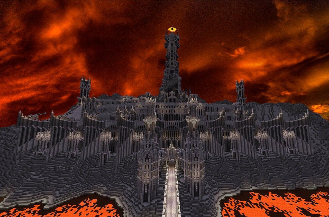1280x844 Barad Dur, the dark tower of Sauron.Lord of the Rings. Minecraft Map
