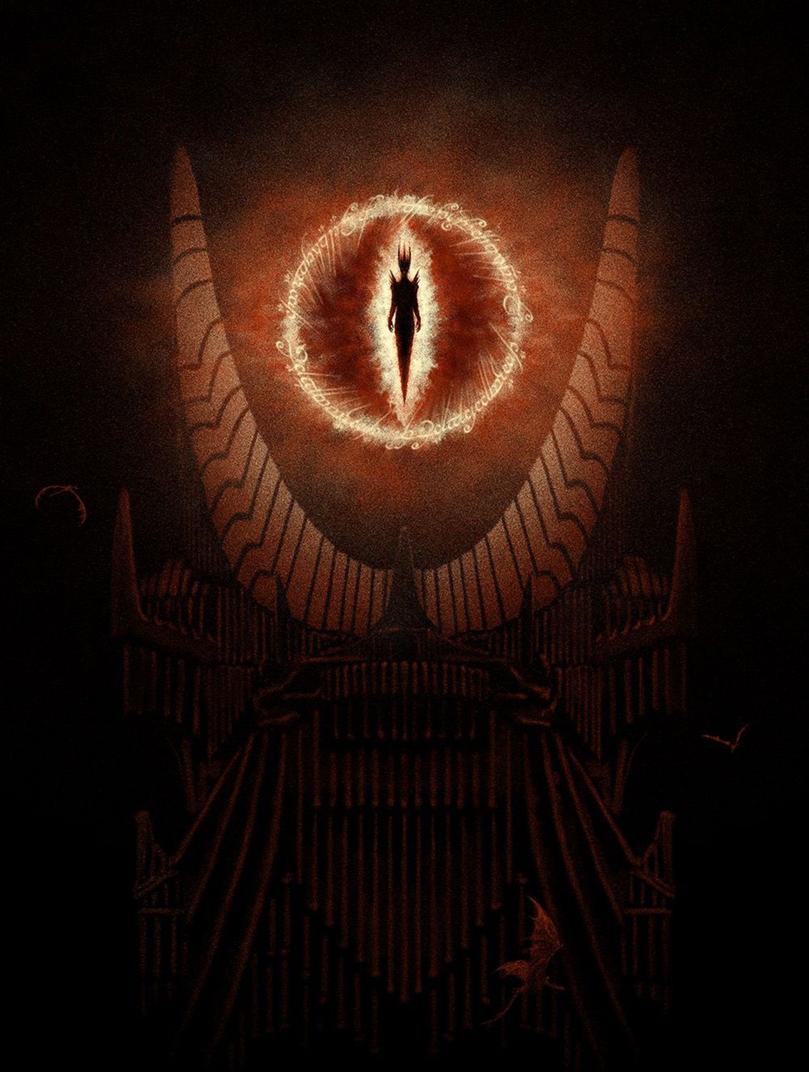1134x1502 Lord Of The Rings Handmade Oil Painting Dûr Tower Sauron Tower