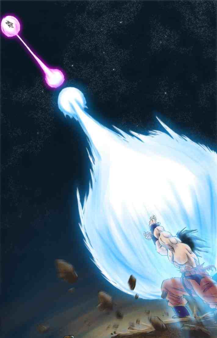 711x1110 Goku Kamehameha Background
