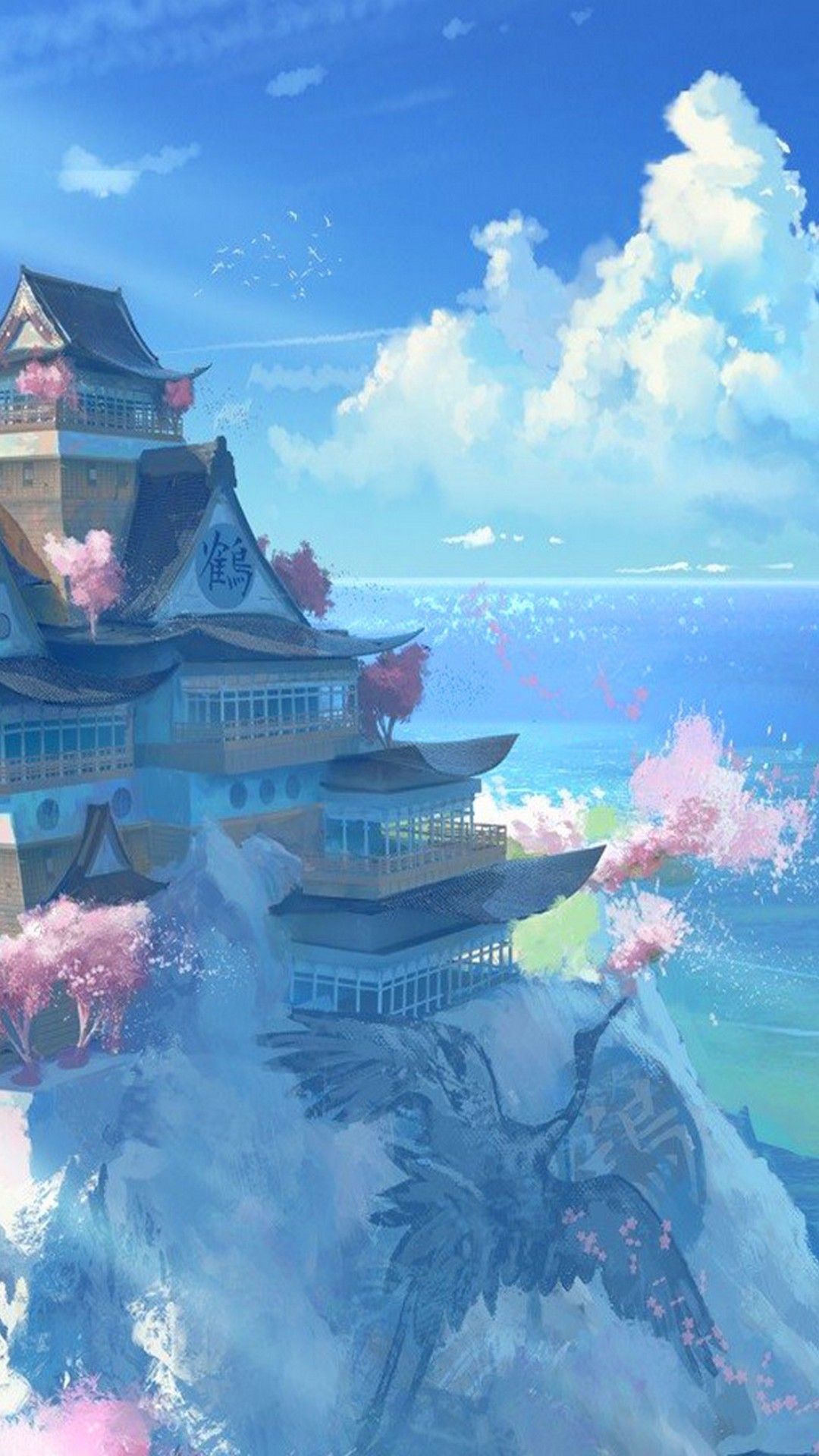 1080x1920 Anime Blue Phone Wallpaper