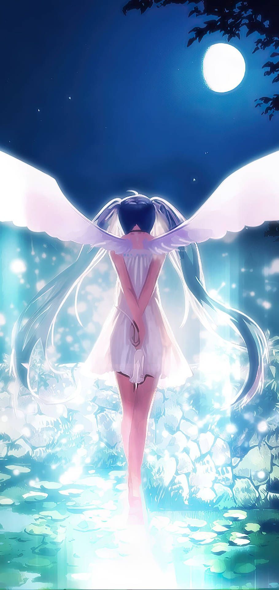 909x1920 4k Anime Phone Wallpaper