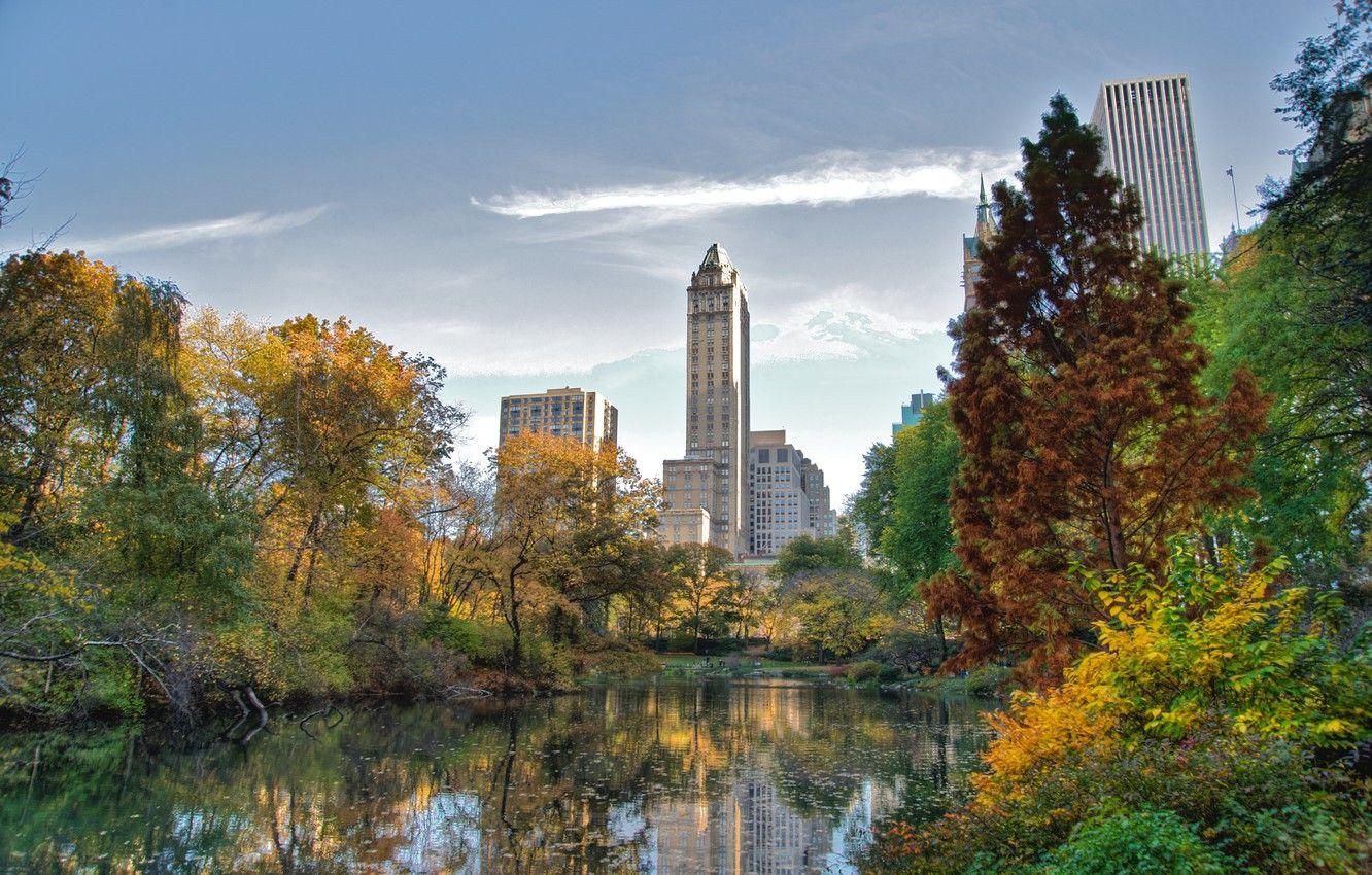 1332x850 Wallpaper the city, lake, Wallpaper, skyscrapers, new York, Park, Central, NYC, wallpaper, new york, Manhattan, manhattan, central park, Central Park, east, Southwest image for desktop, section город