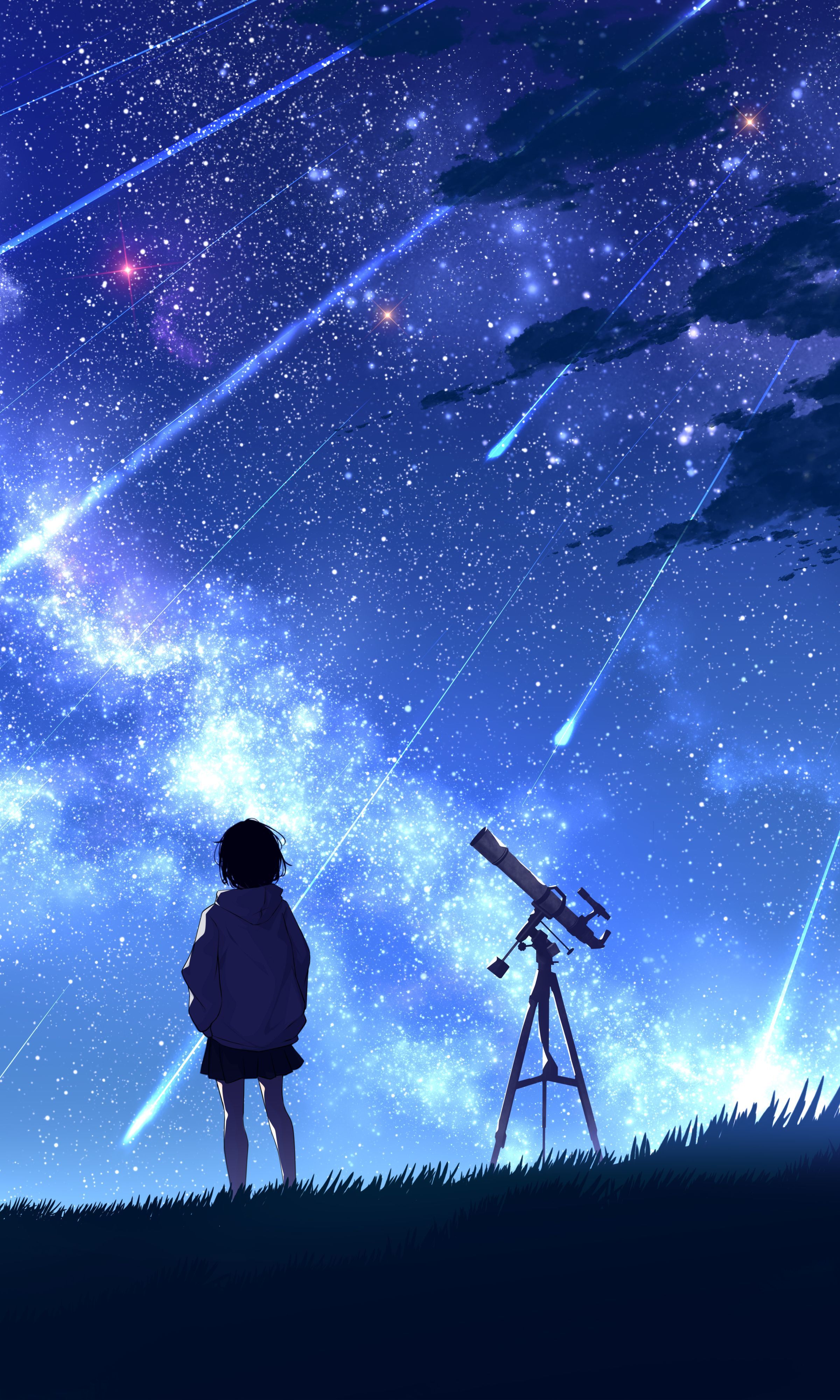 2400x4000 Anime Night Phone Wallpaper by 17才