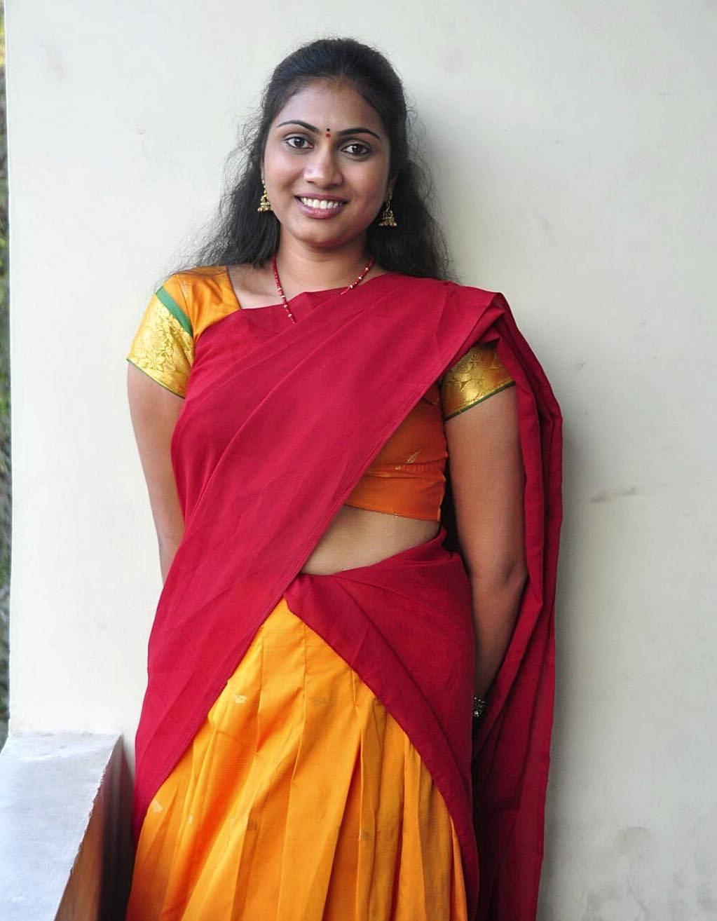 1023x1314 Actress Saree Photo. Saree Photo. Hot Saree Photo. Indian Girls Saree Photo: Actress Sree Siri Half Saree Photo