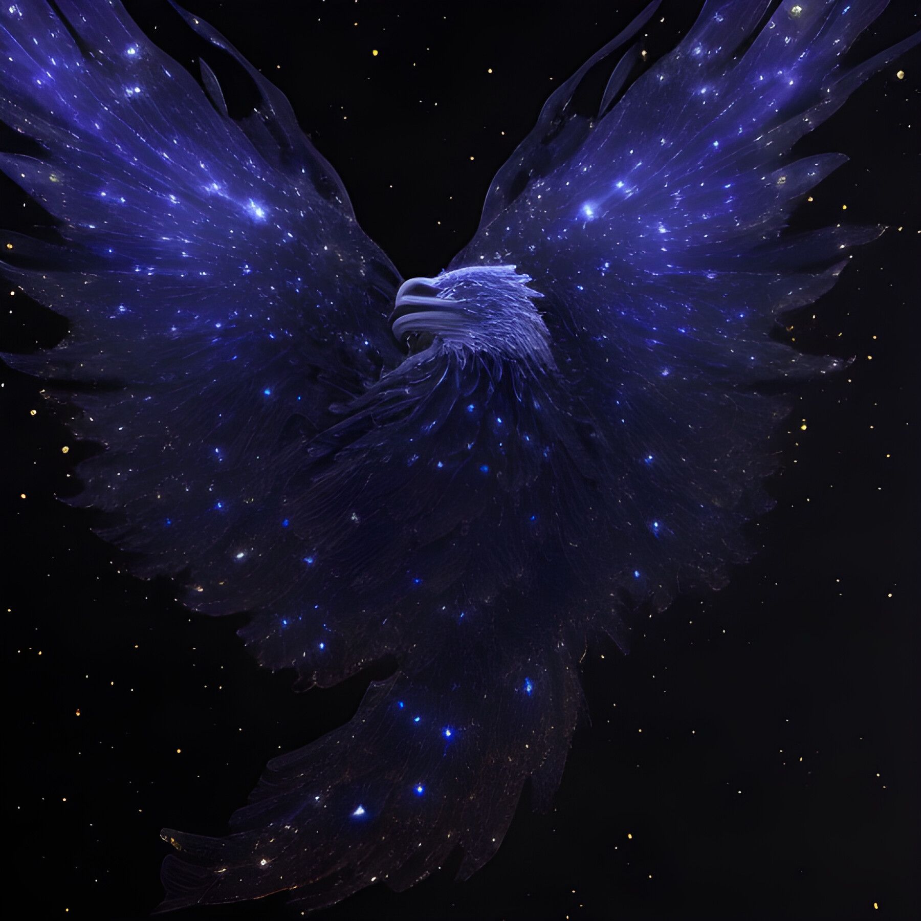 1800x1800 Stardust Art Illustration Eagle