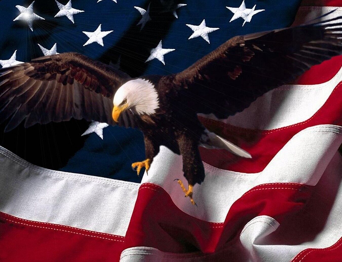 1350x1034 TIN SIGN &;US Bald Eagle Wings Flag&; Patriotic Garage Wall USA Eagle