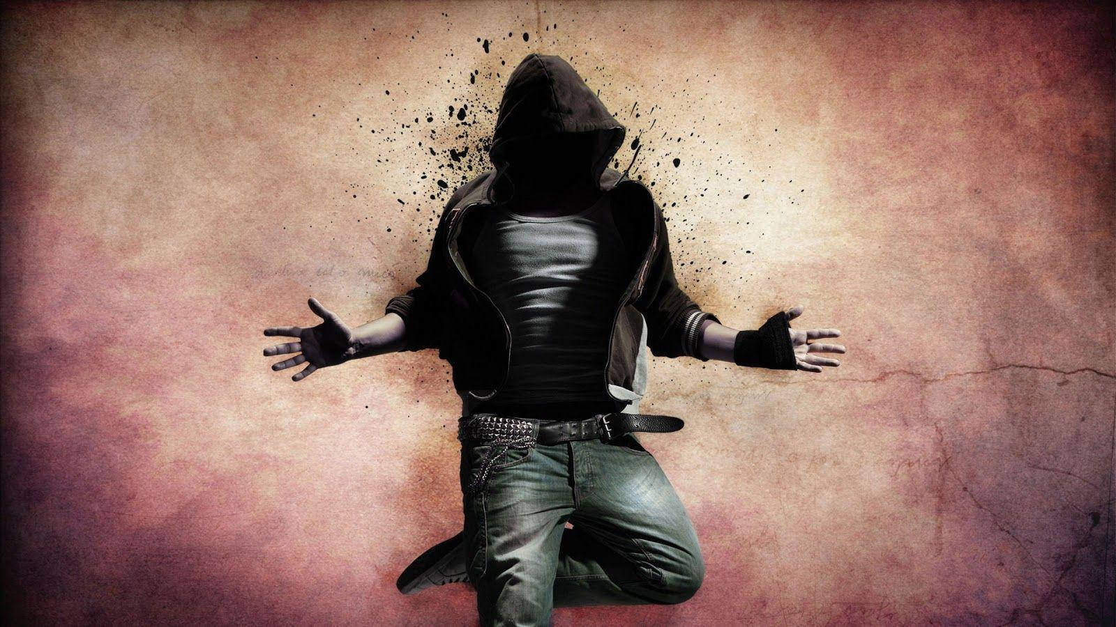 1600x900 Download Attitude Boy Wearing Black Hoodie Wallpaper