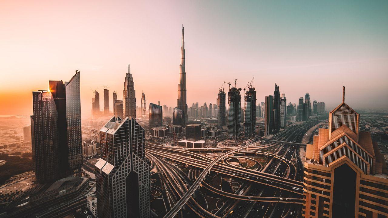 1280x720 Wallpaper Dubai, Skyline, Cityscape, Skyscrapers, Burj Khalifa, HD