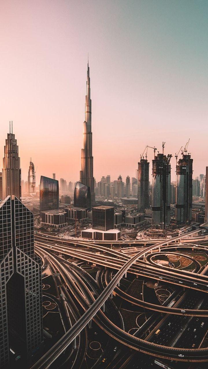 720x1280 Download 720x1280 wallpaper dubai, skyline, cityscape, skyscrapers