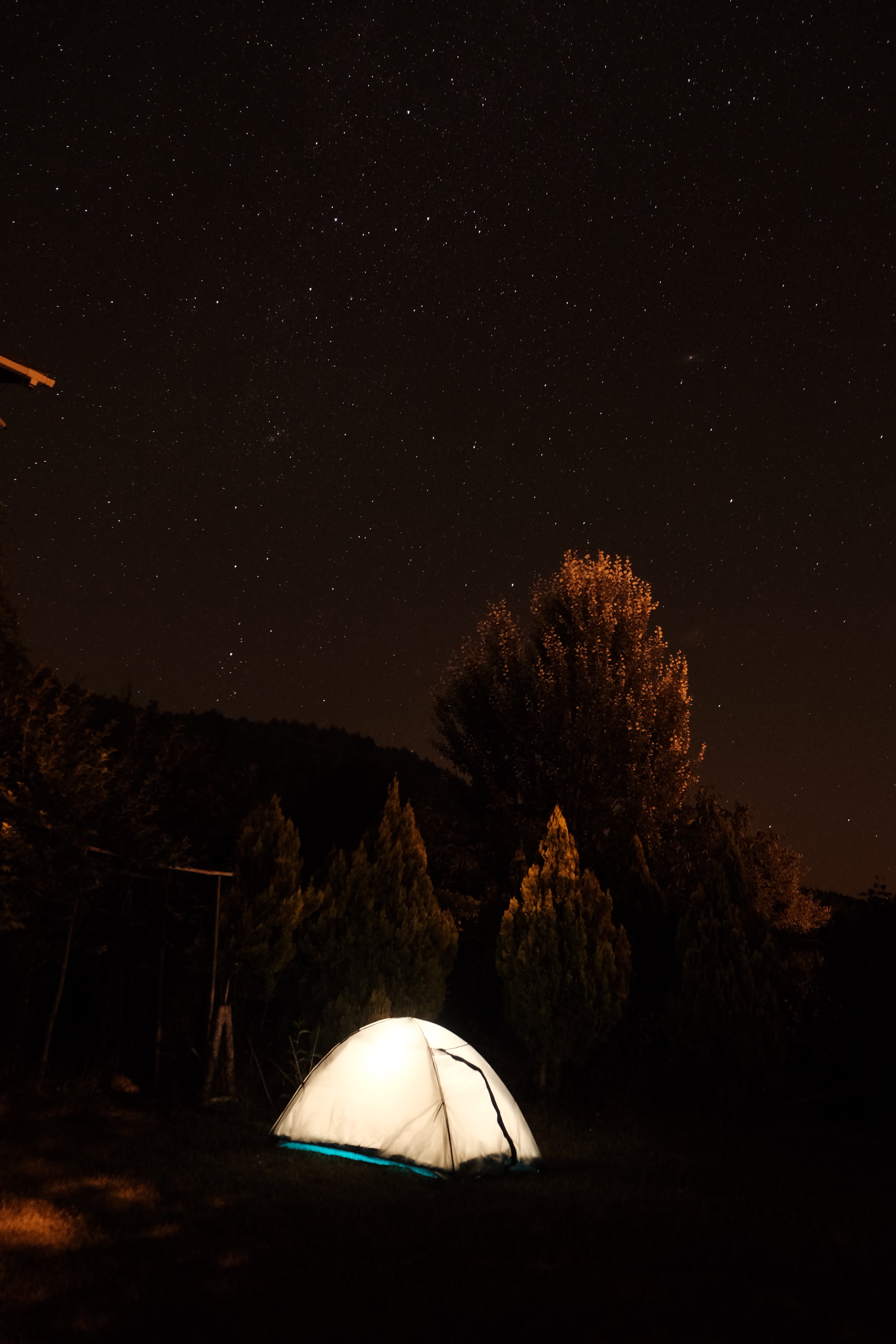 4160x6240 Illuminated with Fairy Lights Big Tent for Glamping · Free
