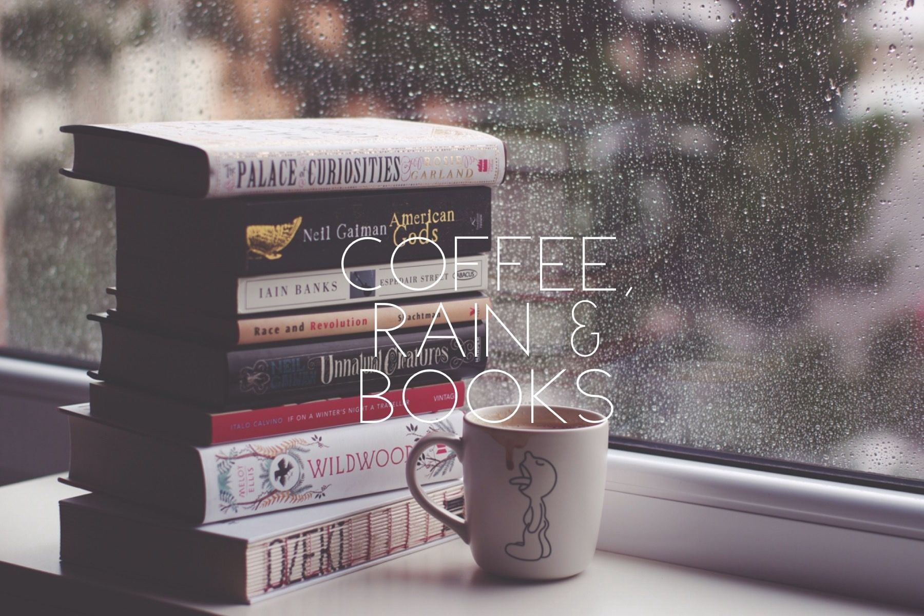 1800x1200 Coffee And Rain Wallpaper