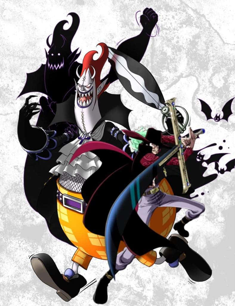 788x1024 Download Thrilling One Piece: Gecko Moria Unleashing Wild Shadows Wallpaper