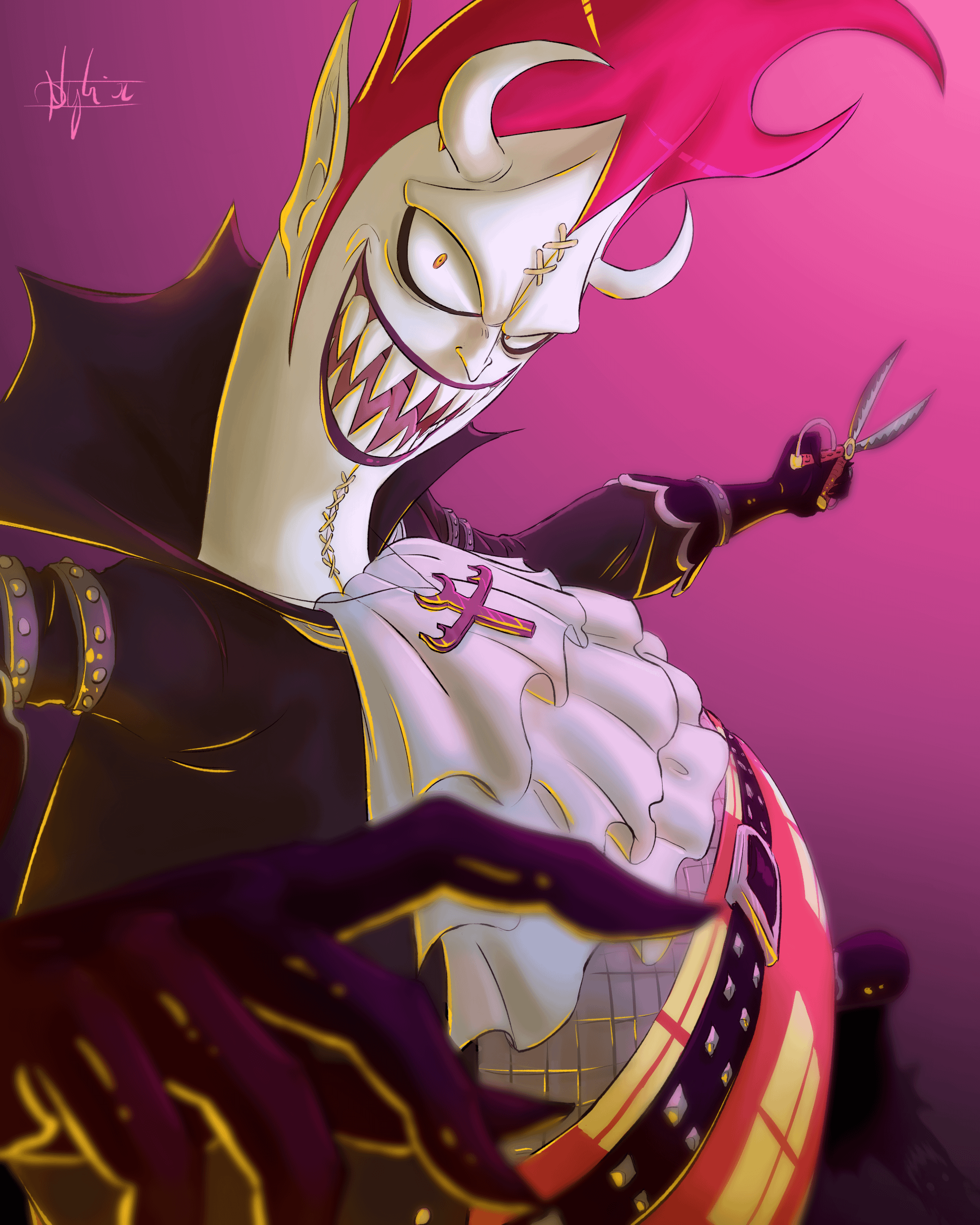 2000x2500 My fanart of thirty one One Piece antagonist in October, Day Happy Spooktober : Gecko Moria