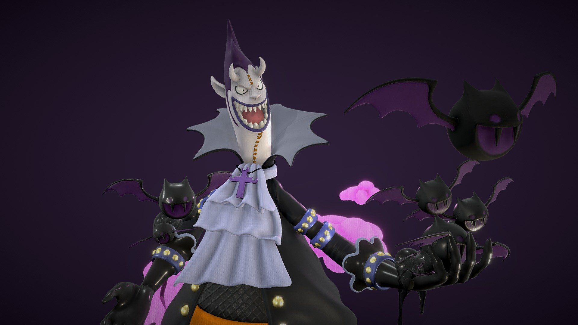 1920x1080 Gecko Moria Piece Fan Art model by Niko_Twice [4186b44]