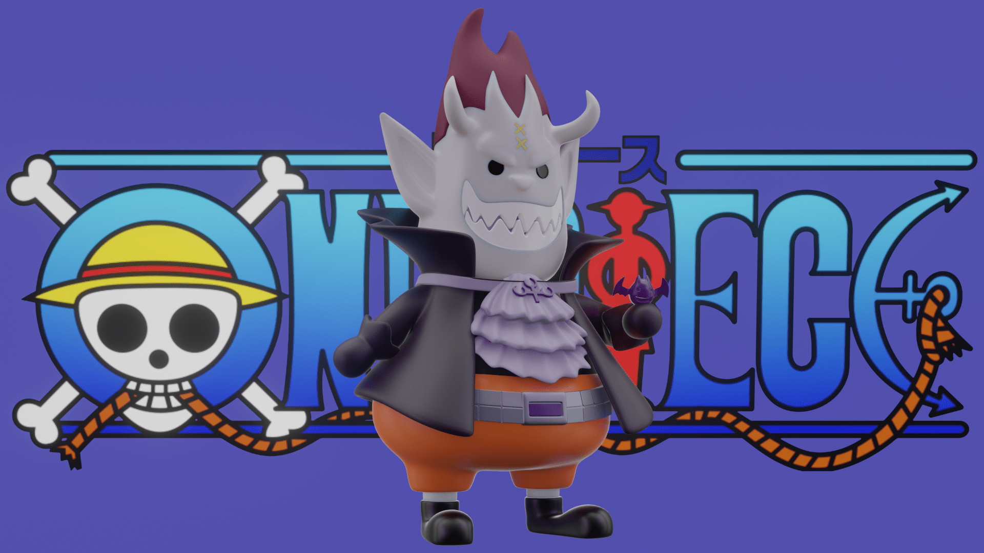 1920x1080 STL file Gecko Moria Chibi Piece・3D printing model to download・Cults