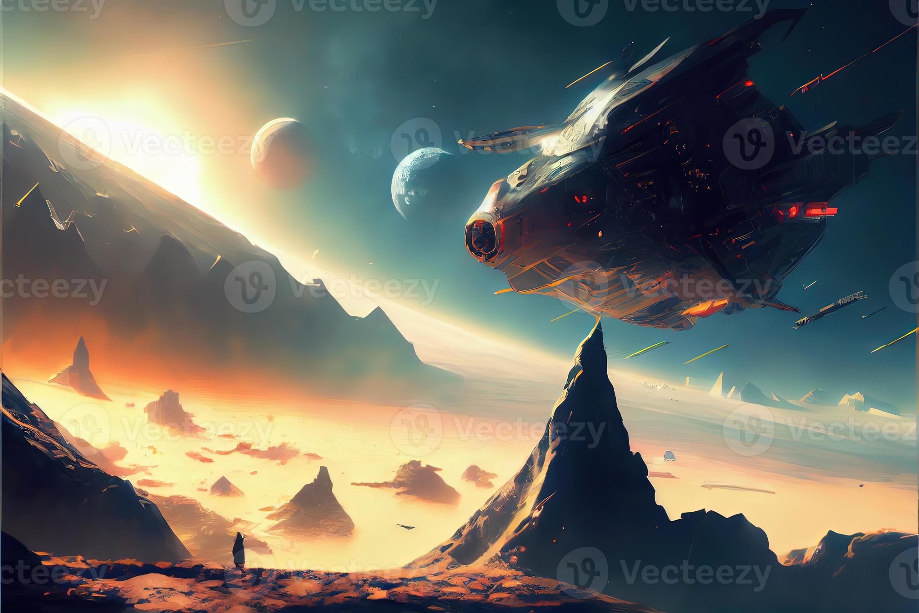 Spaceship Art Wallpapers - Top Free Spaceship Art Backgrounds ...