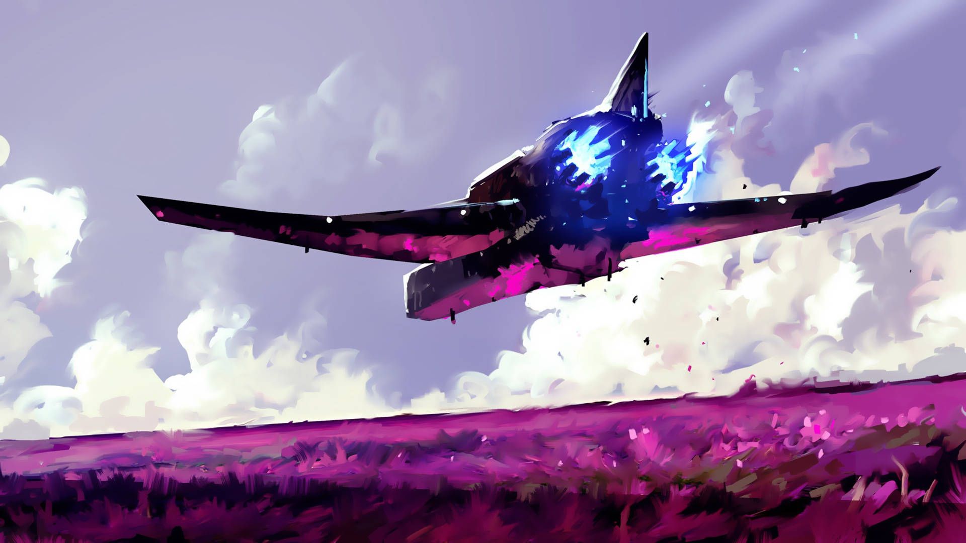 1920x1080 Download Spaceship Digital Artwork Wallpaper