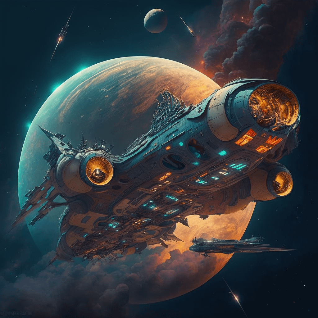 1024x1024 Sharing AI art from VN Alien. This one is starship collection, with lots of picture