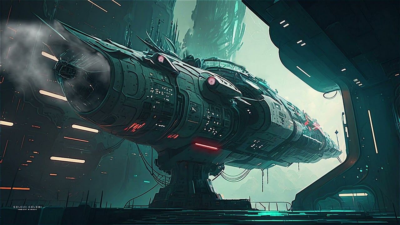 1280x720 Space Port 26 Repairing The Spaceship. Sci Fi Ambiance For Sleep, Study, Relaxation