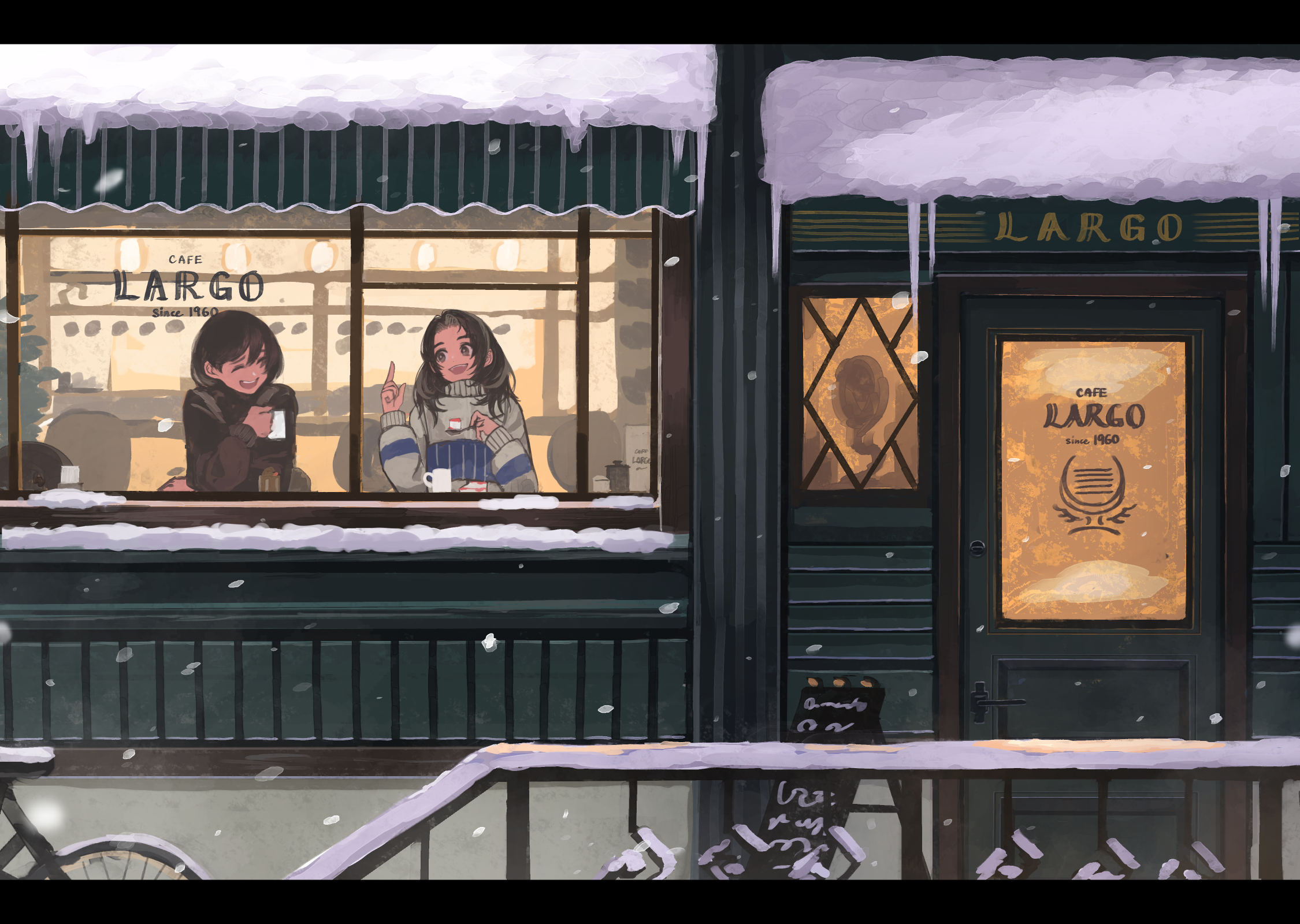 2250x1600 Lo Fi Coffee Shop On A Winter Day X 1600