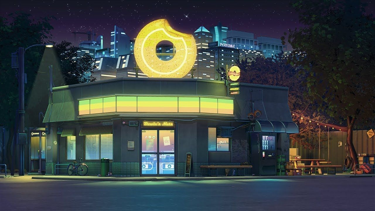 1280x720 Lofi Cafe Wallpaper