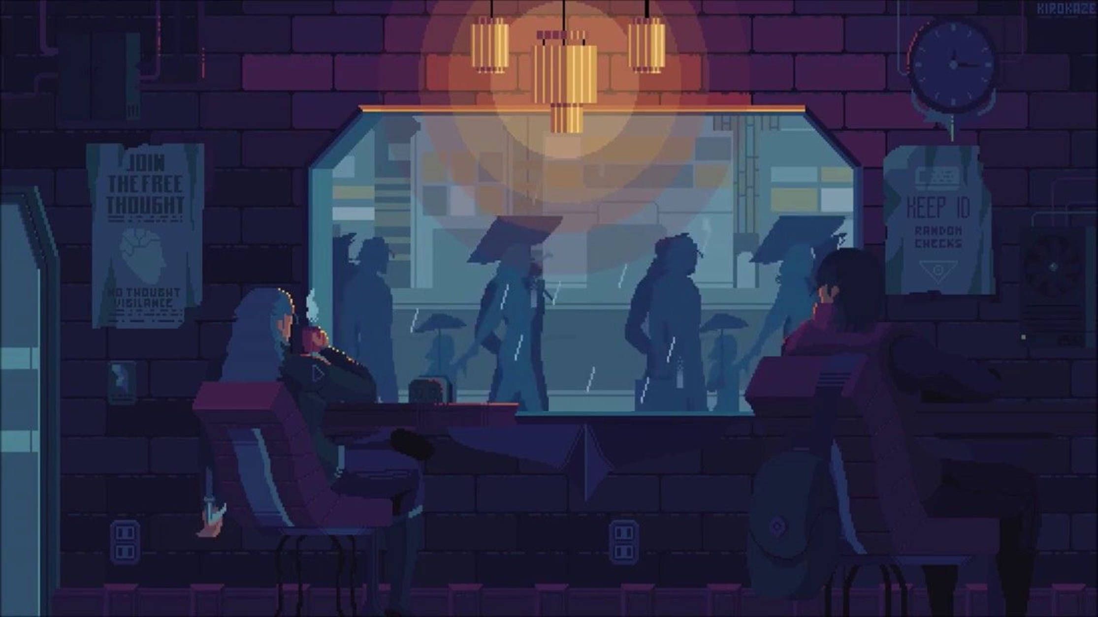 2230x1254 Download Lo Fi Anime Girls Drinking Coffee Cover Wallpaper