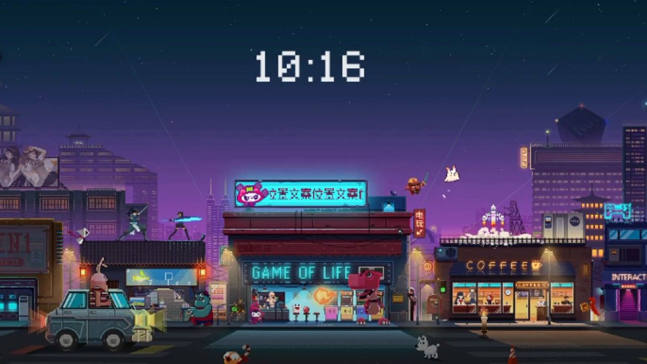 1280x720 Cafe Lofi Wallpaper