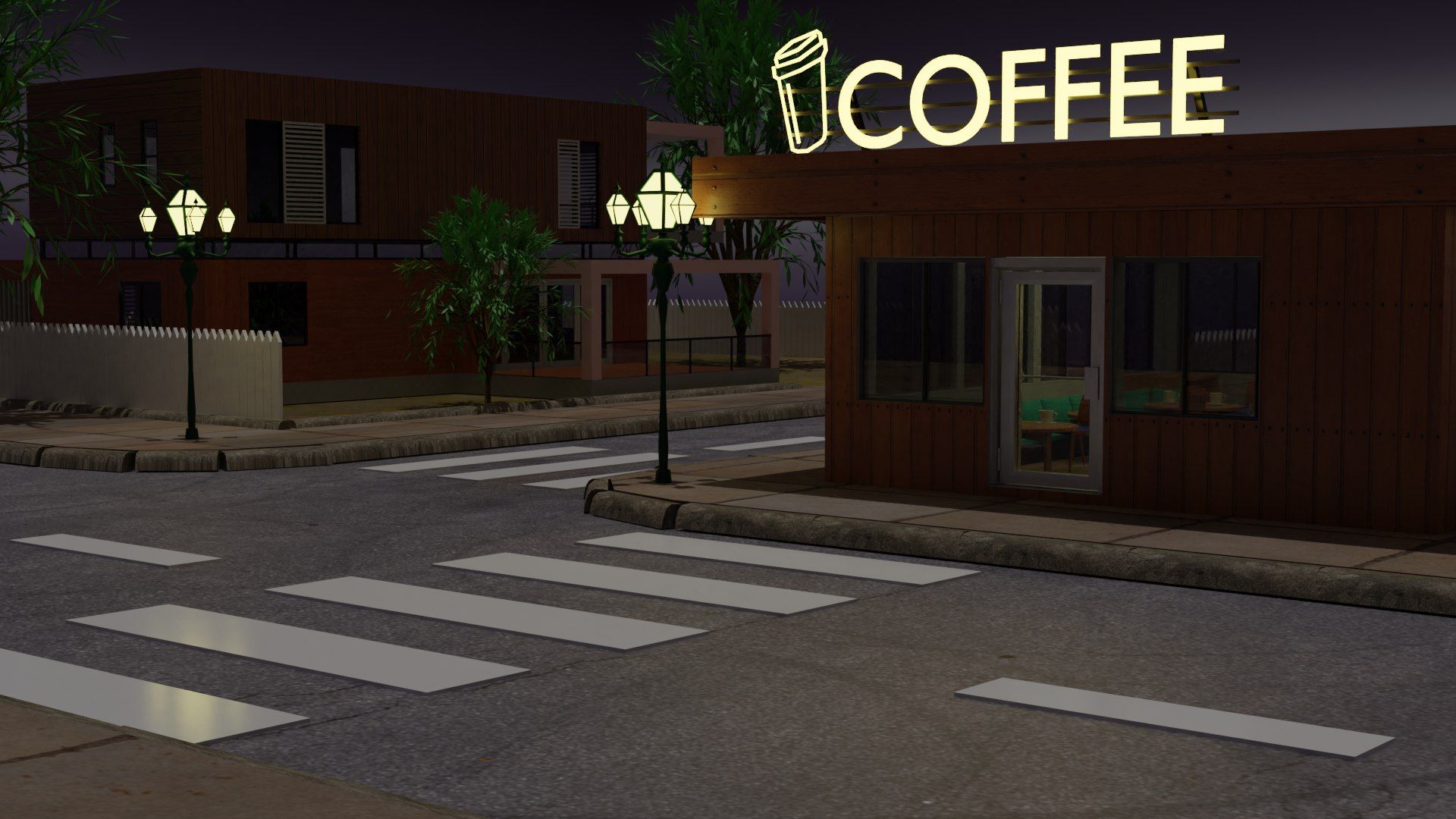 1920x1080 Coffee lofi 3D model