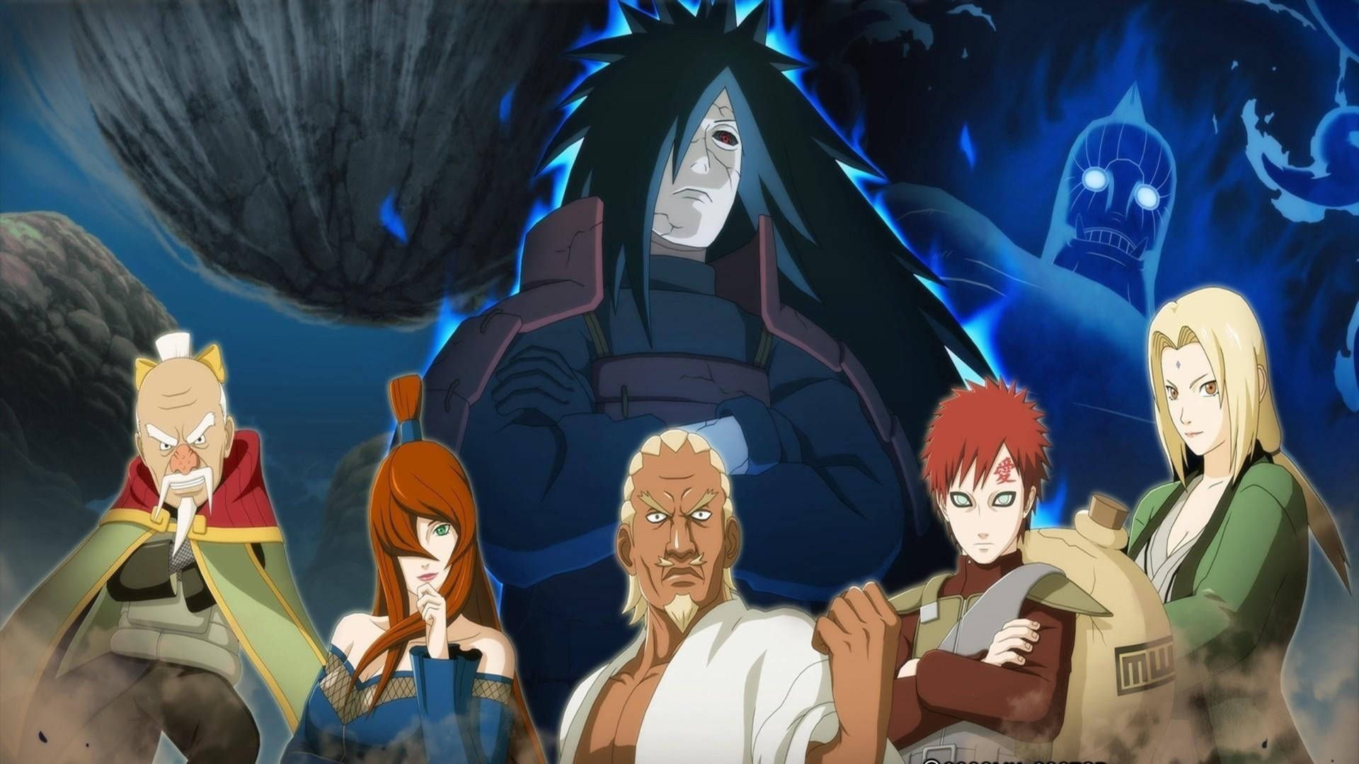 1920x1080 Download Madara and the Five Kage join forces to protect their land Wallpaper
