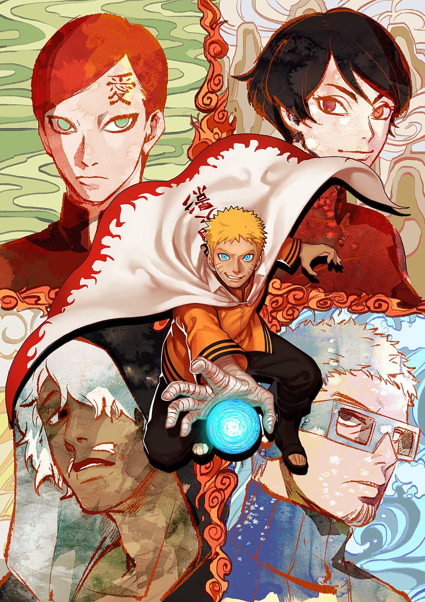 850x1203 Five kages HD wallpaper