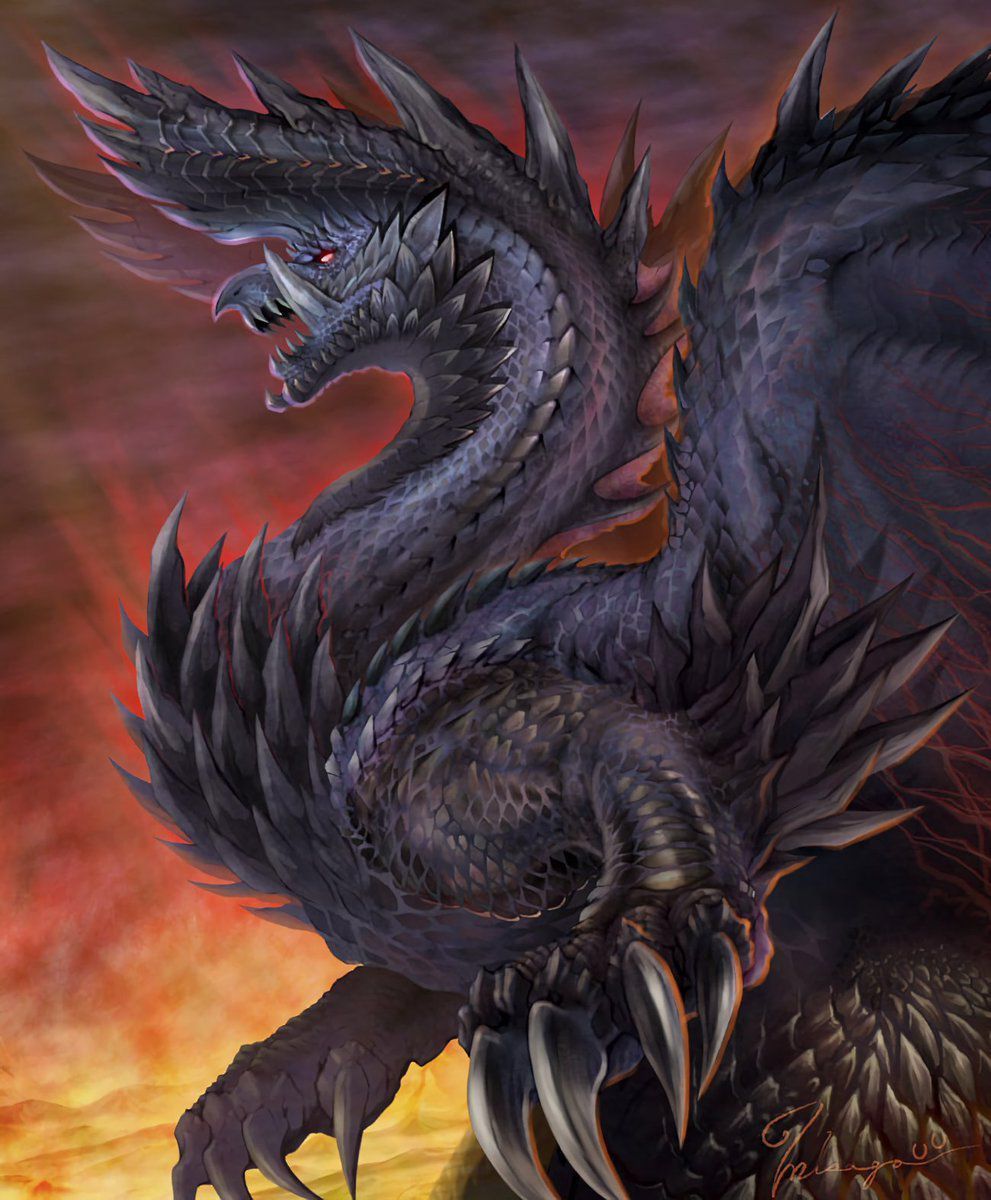991x1200 Black dragon God of destruction. Monster hunter art, Monster hunter world wallpaper, Monster hunter
