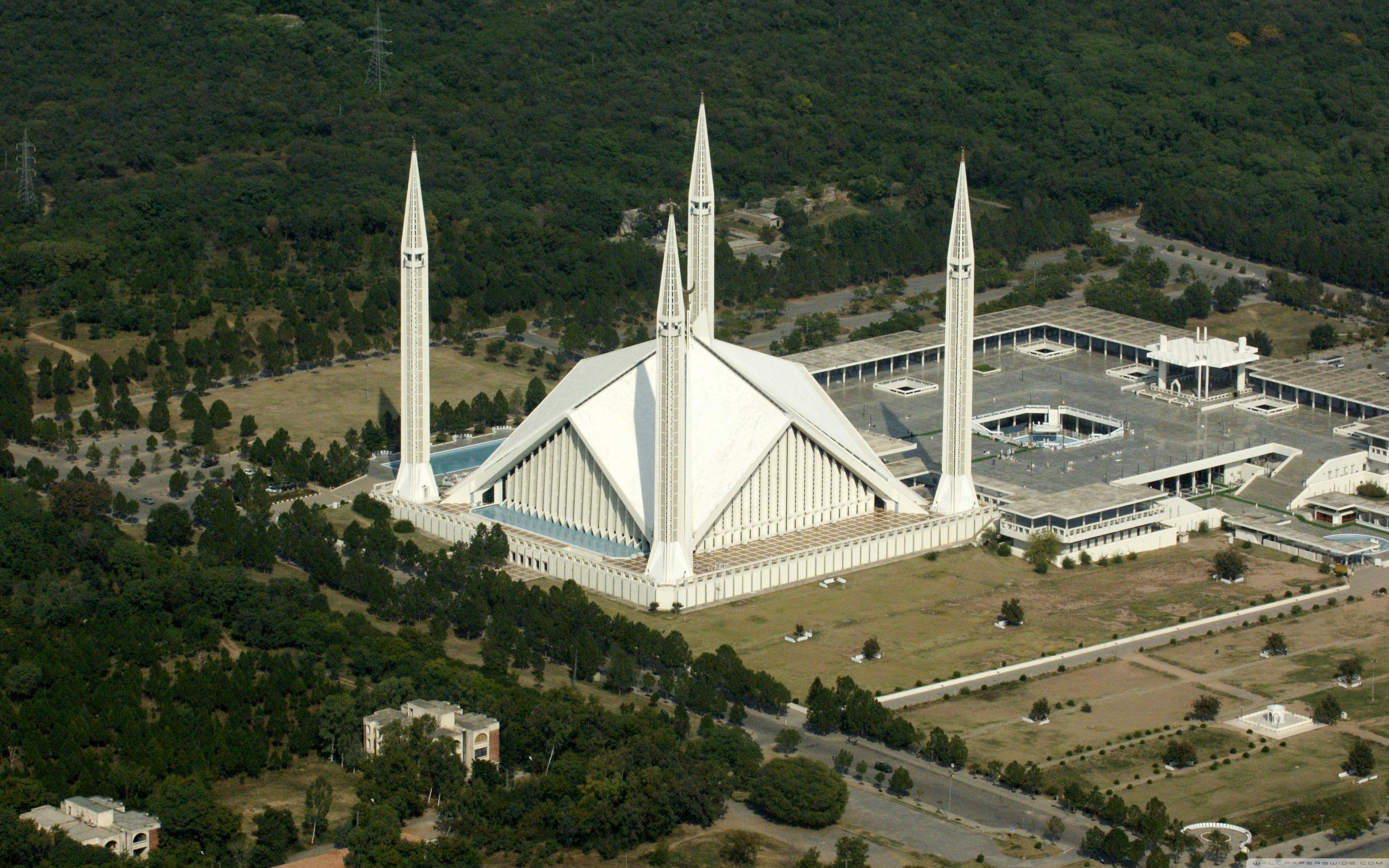 3840x2400 Faisal Masjid Islamabad Pakistan Ultra HD Desktop Background Wallpaper for 4K UHD TV : Widescreen & UltraWide Desktop & Laptop : Tablet
