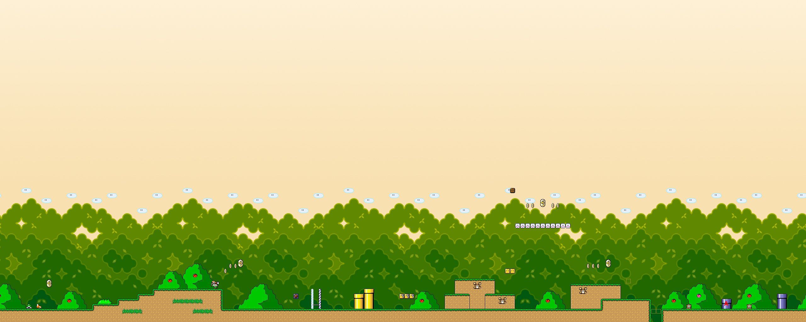 2560x1024 Video Game Mario Wallpaper