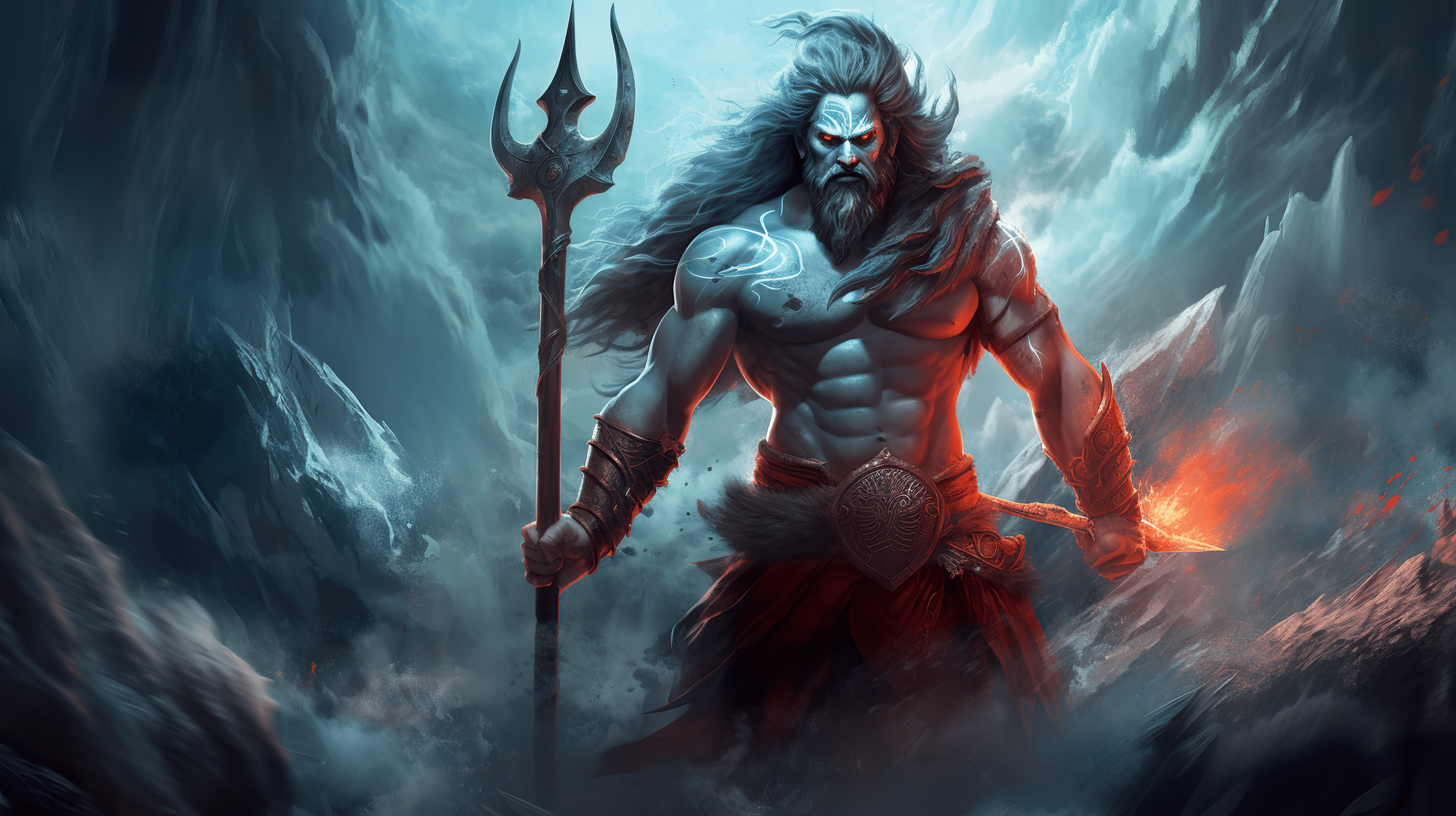 2912x1632 Mahadev Hinduism God of Destruction Wallpaper