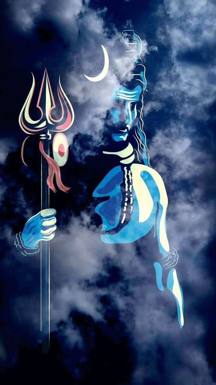 720x1280 Mahadev smoke effect Wallpaper Download