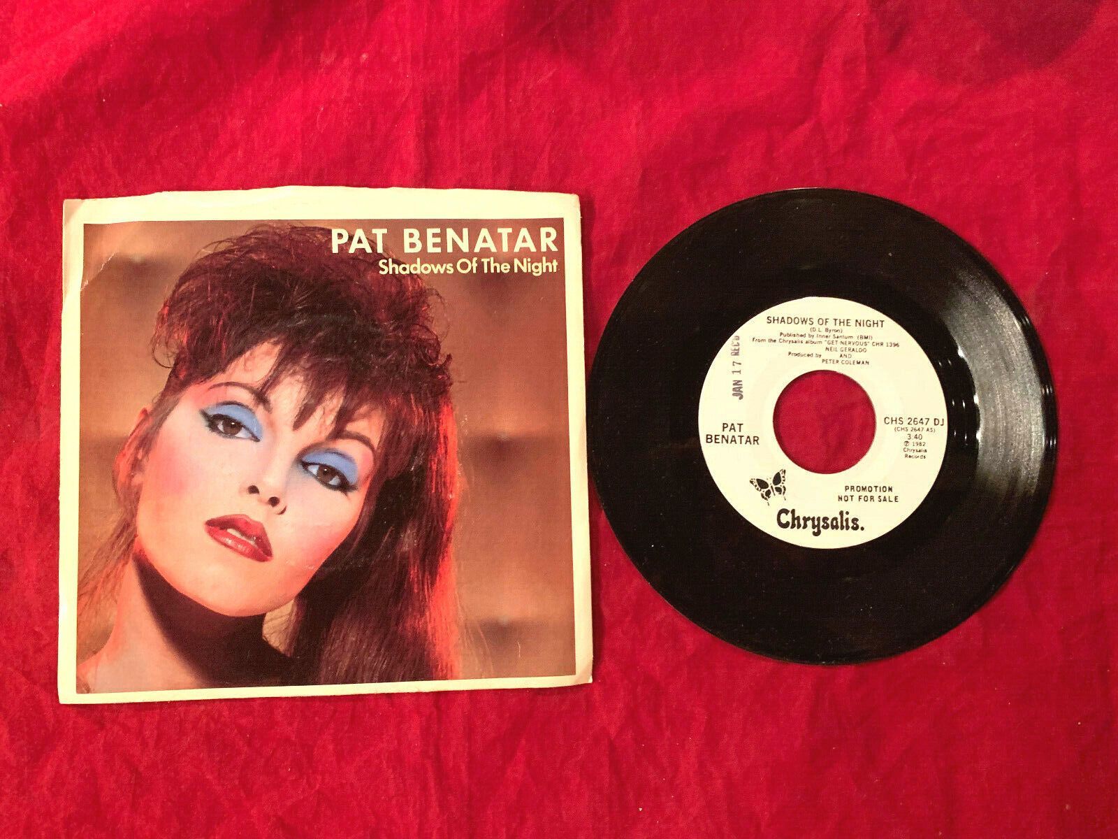1600x1200 PAT BENATAR SHADOWS OF THE NIGHT THE WHITE LABEL PROMO 7&; WITH PICTURE SLEEVE