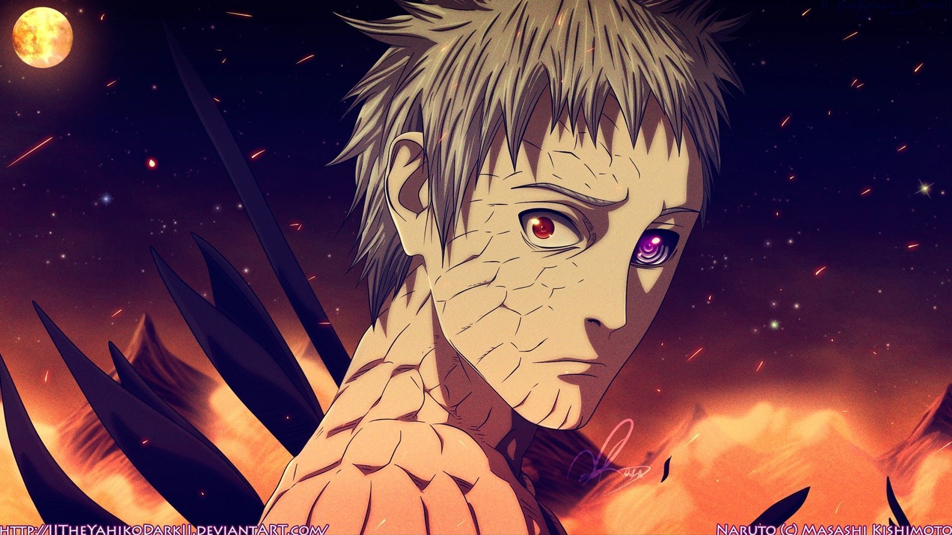 1920x1080 Obito uchiha ten tails jinchuriki sage of six path HD wallpaper 1920×1080