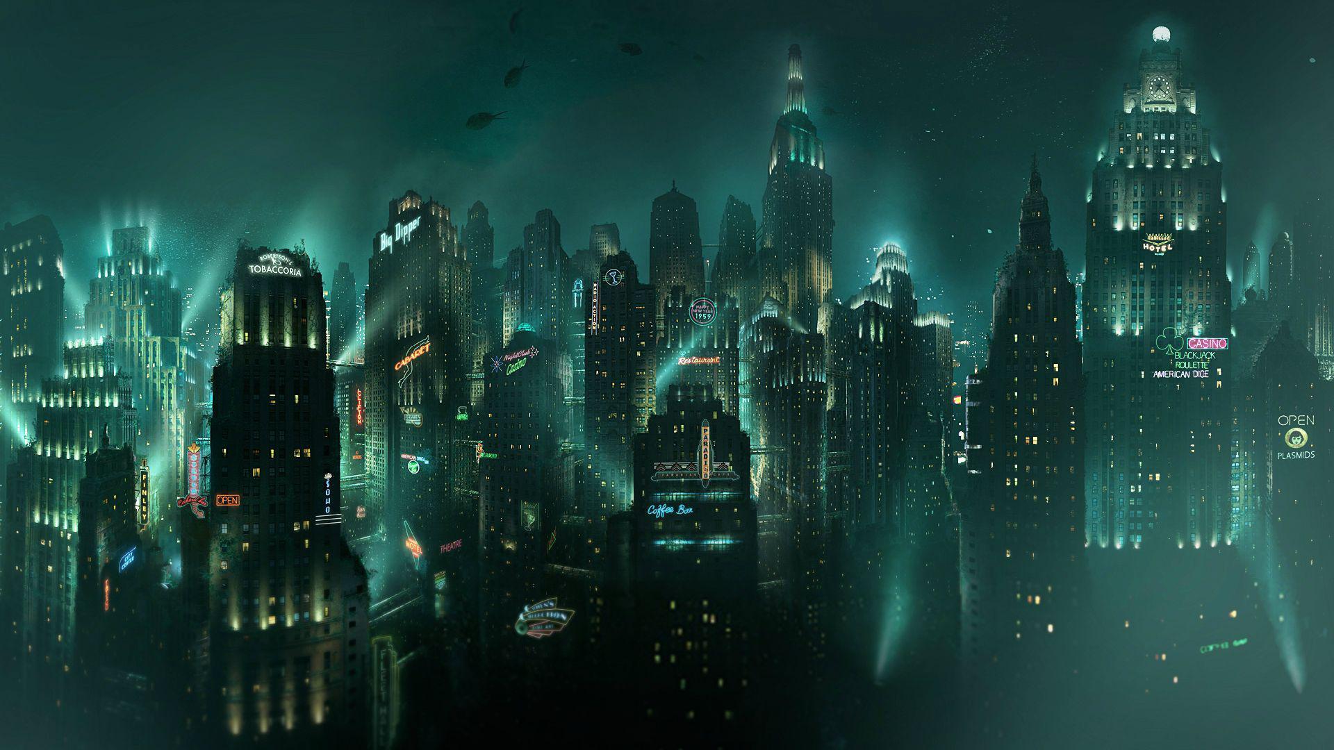 1920x1080 Rapture Wallpaper (1920x1080) (Also works as a Facebook cover
