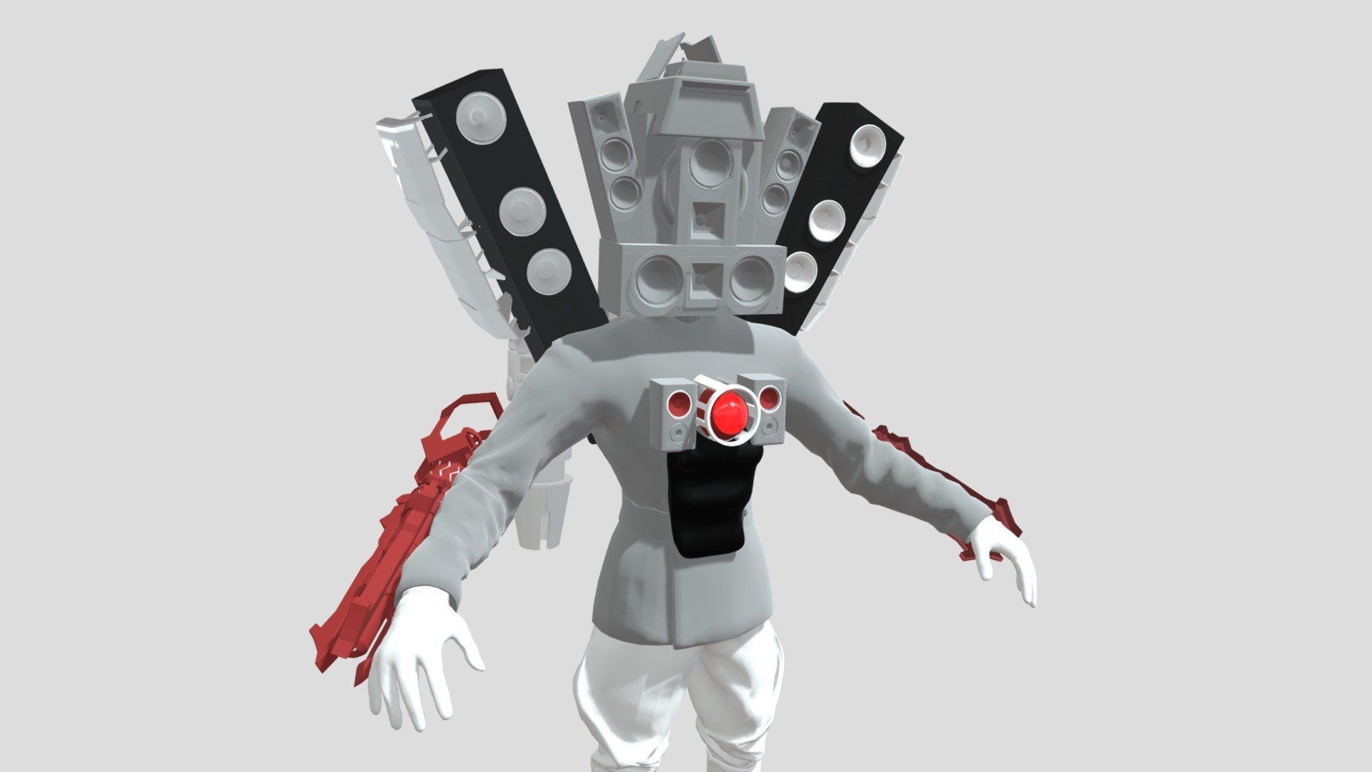 1920x1080 TITAN SPEAKER MAN.. Skibidi toilet model by sketchboi [e73b78e]