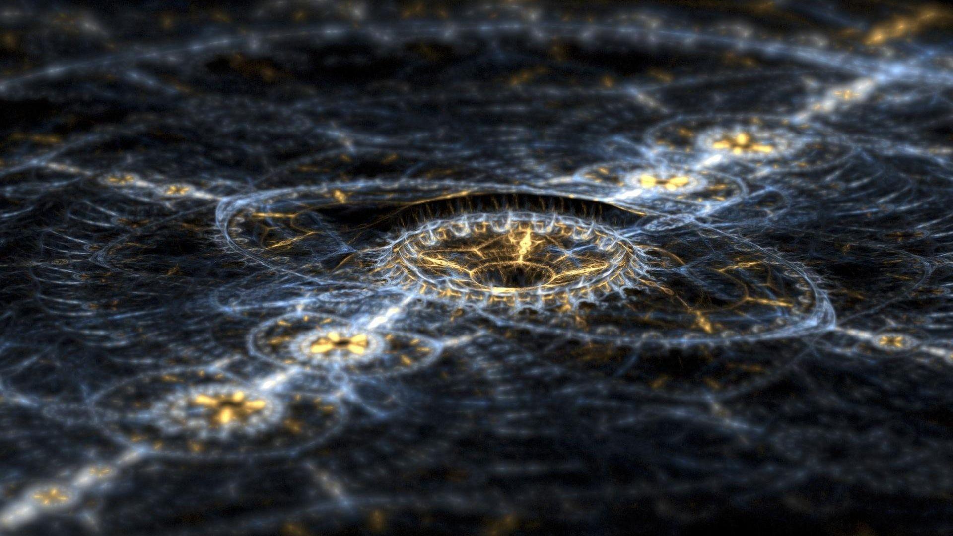 1920x1080 Download Wallpaper 1920x1080 surface, metal, light, patterns, gold