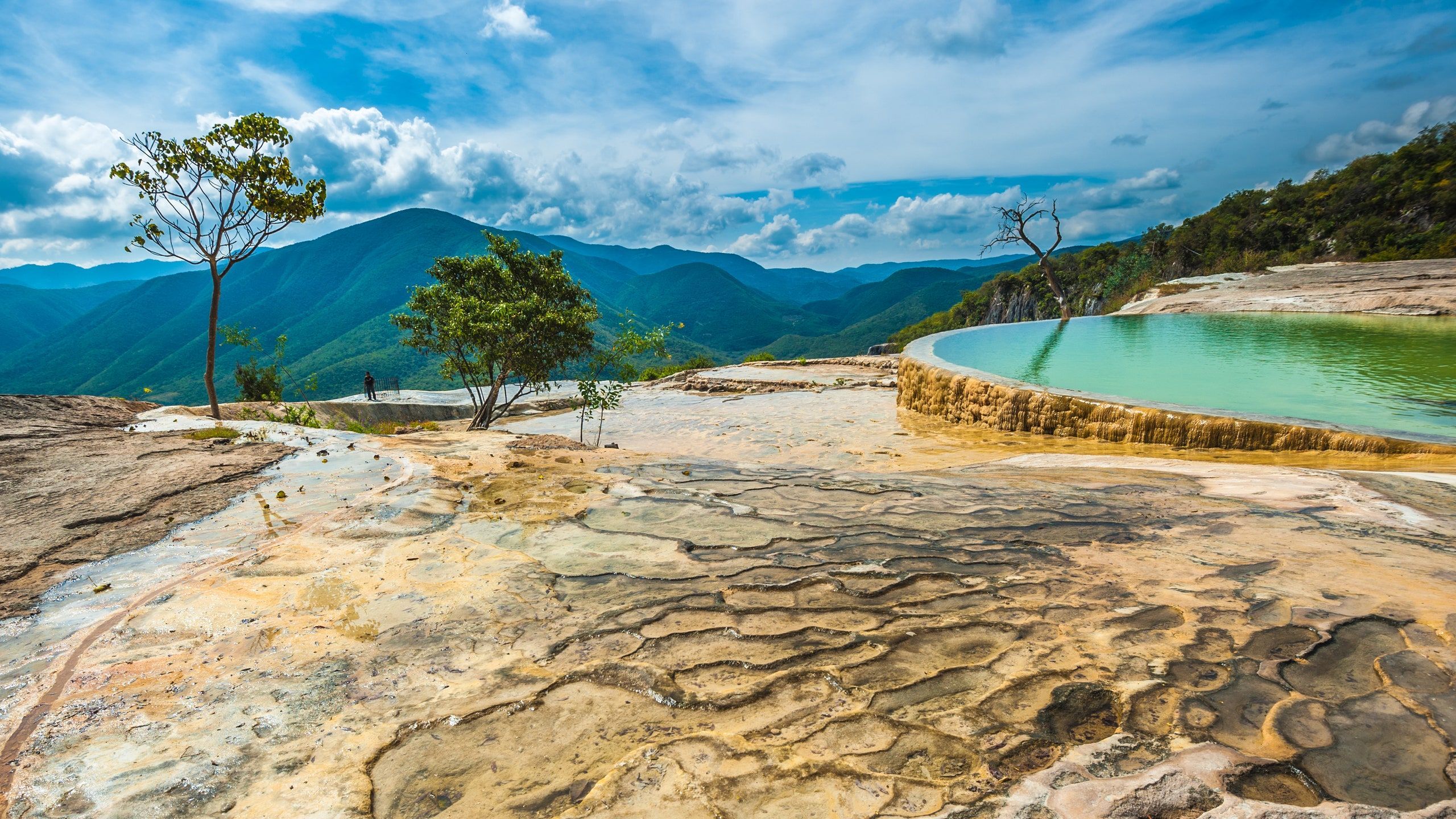 2560x1440 At Oaxaca's Hierve el Agua, a Local Dispute Leaves the Site Closed to Visitors. Condé Nast Traveler