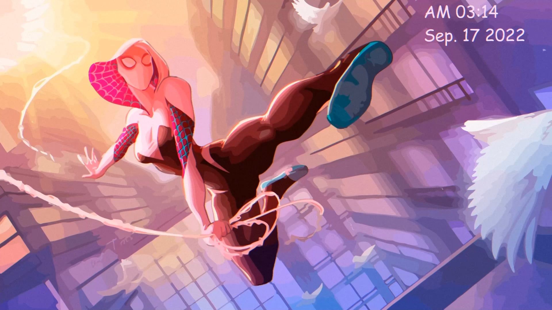 1920x1080 Spider Gwen Animated Wallpaper