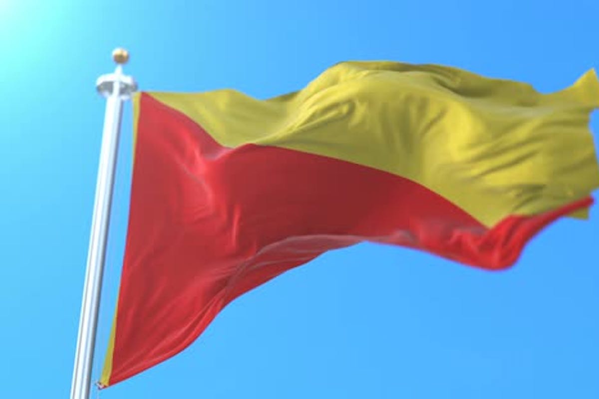 1200x800 Palermo Flag, Italy, Stock Video
