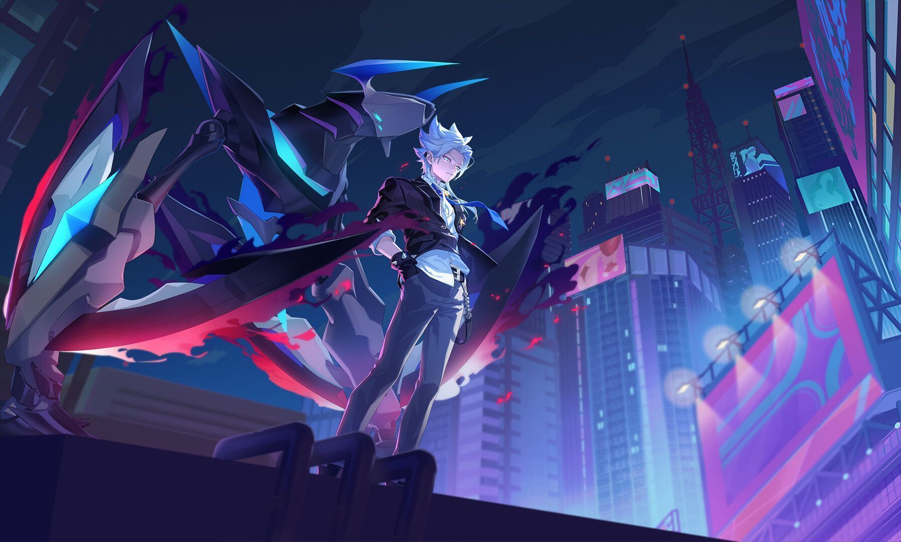 1794x1080 Arena of Valor》Nakroth Dimension Breaker Skin, Zhuoliang. Anime wallpaper phone, Anime shadow, Anime wallpaper